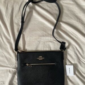 Coach Black Leather Crossbody Bag